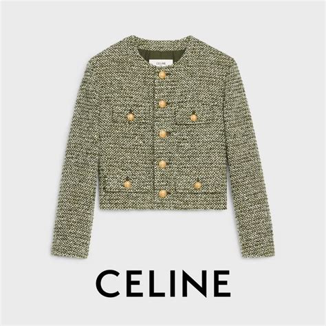 celine jacket tweed|celine shearling jacket.